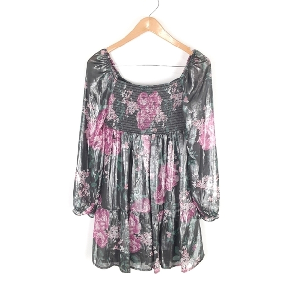 New Crystal Doll Boho Vibes Floral Dress Size Small - Picture 10 of 10